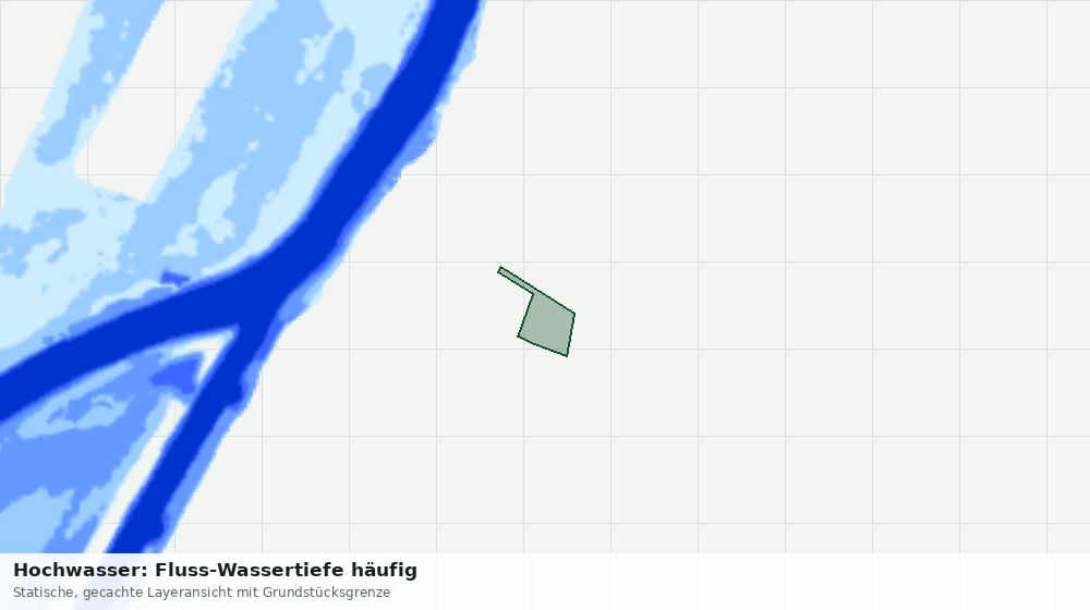Statische Kartenansicht: Hochwasser: Fluss-Wassertiefe häufig