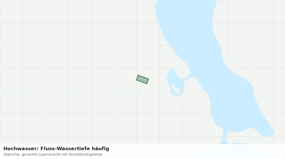 Statische Kartenansicht: Hochwasser: Fluss-Wassertiefe häufig