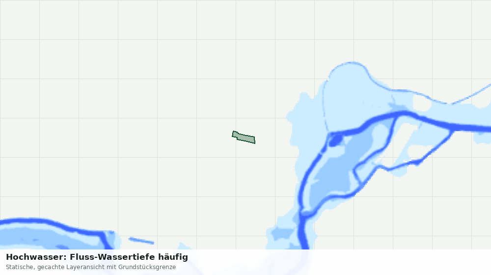 Statische Kartenansicht: Hochwasser: Fluss-Wassertiefe häufig