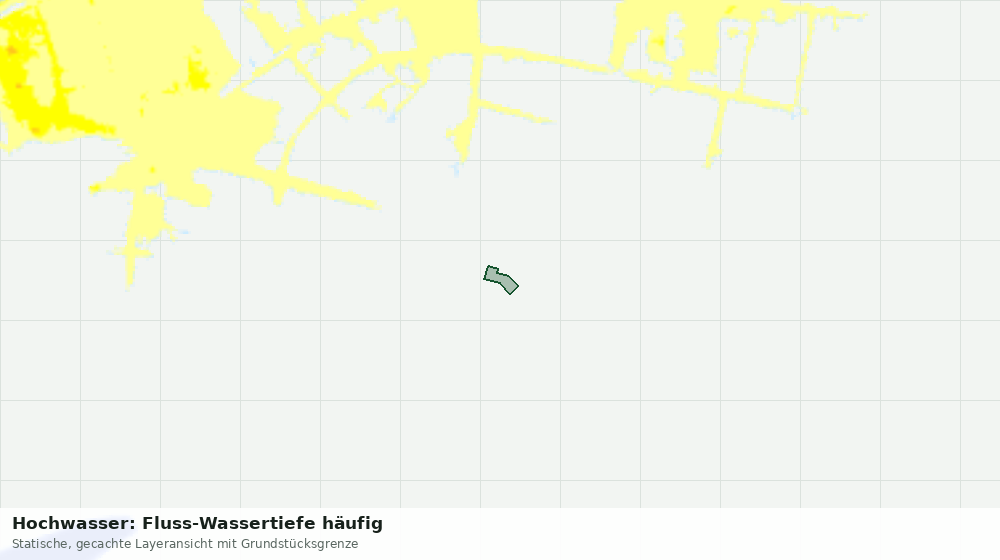 Statische Kartenansicht: Hochwasser: Fluss-Wassertiefe häufig