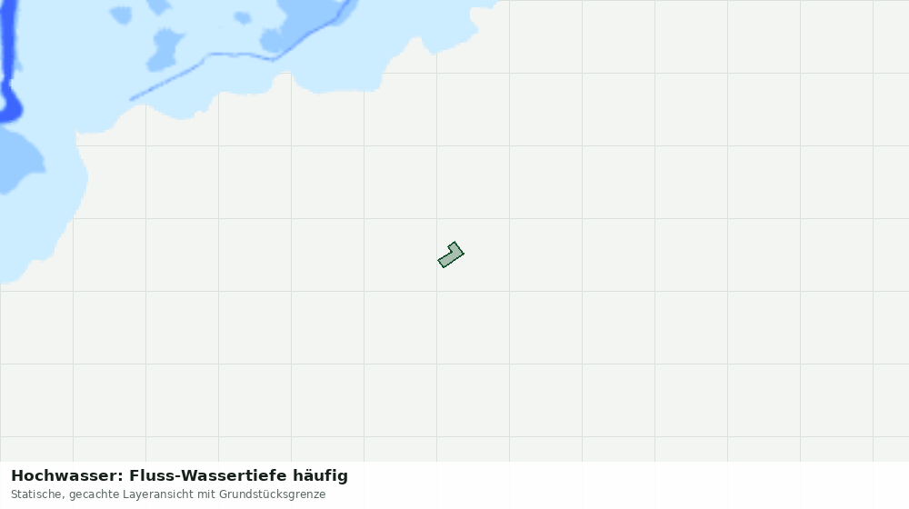 Statische Kartenansicht: Hochwasser: Fluss-Wassertiefe häufig