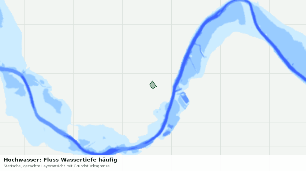 Statische Kartenansicht: Hochwasser: Fluss-Wassertiefe häufig