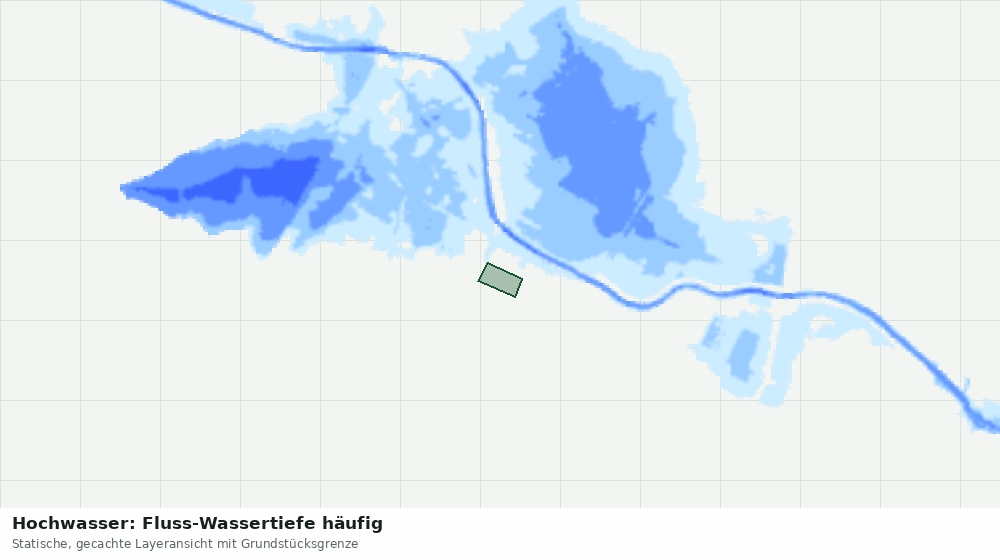 Statische Kartenansicht: Hochwasser: Fluss-Wassertiefe häufig