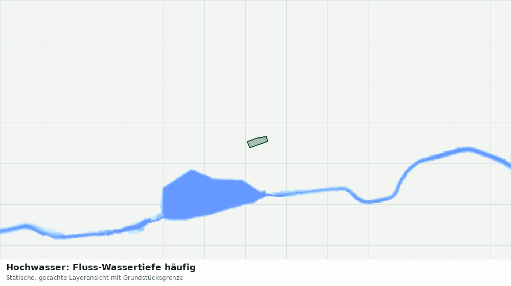 Statische Kartenansicht: Hochwasser: Fluss-Wassertiefe häufig