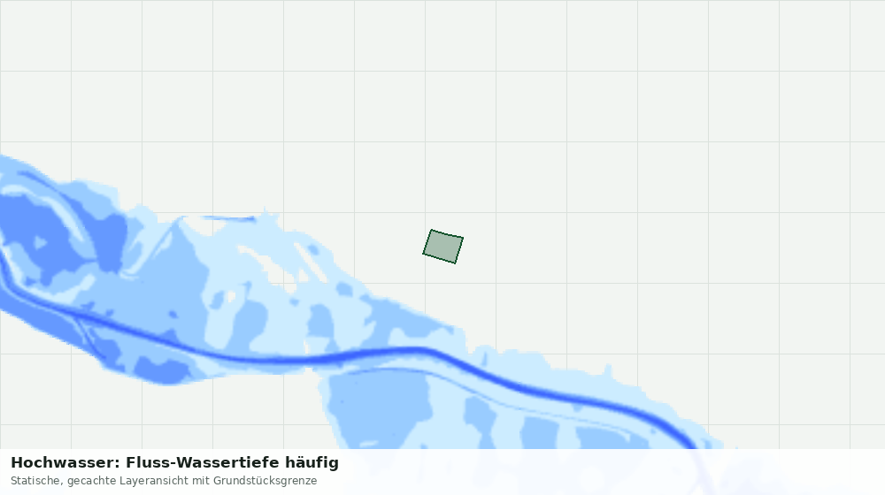 Statische Kartenansicht: Hochwasser: Fluss-Wassertiefe häufig