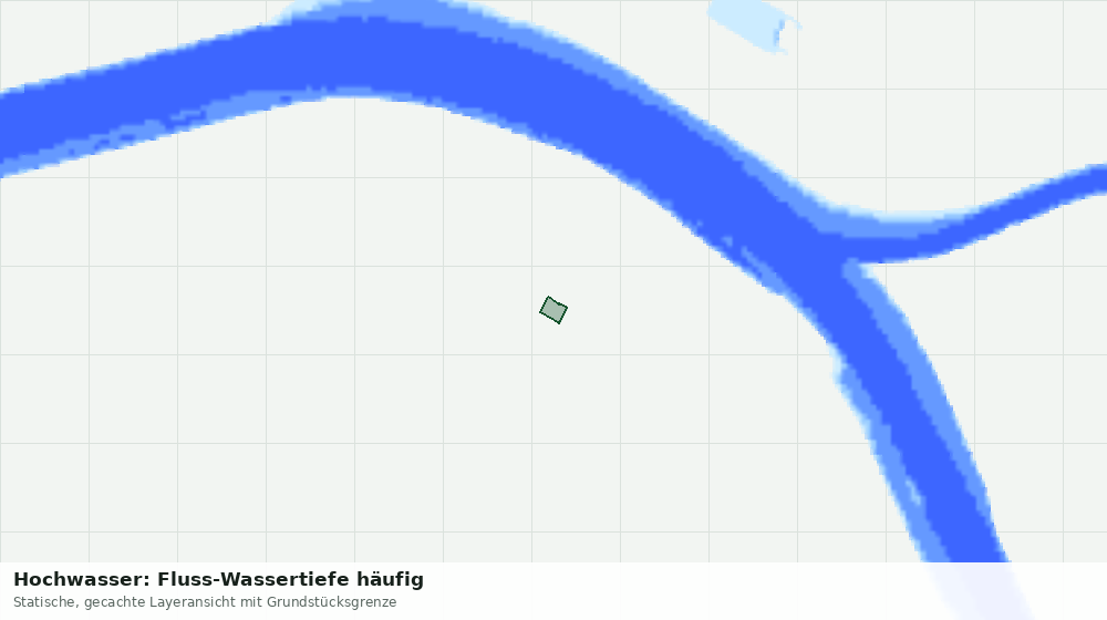 Statische Kartenansicht: Hochwasser: Fluss-Wassertiefe häufig