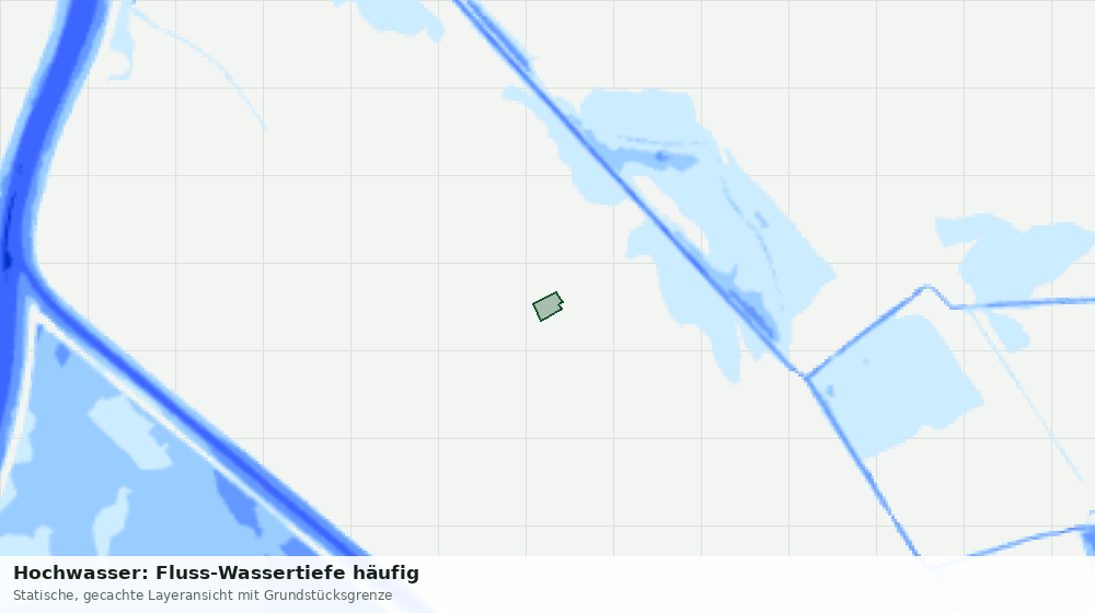 Statische Kartenansicht: Hochwasser: Fluss-Wassertiefe häufig