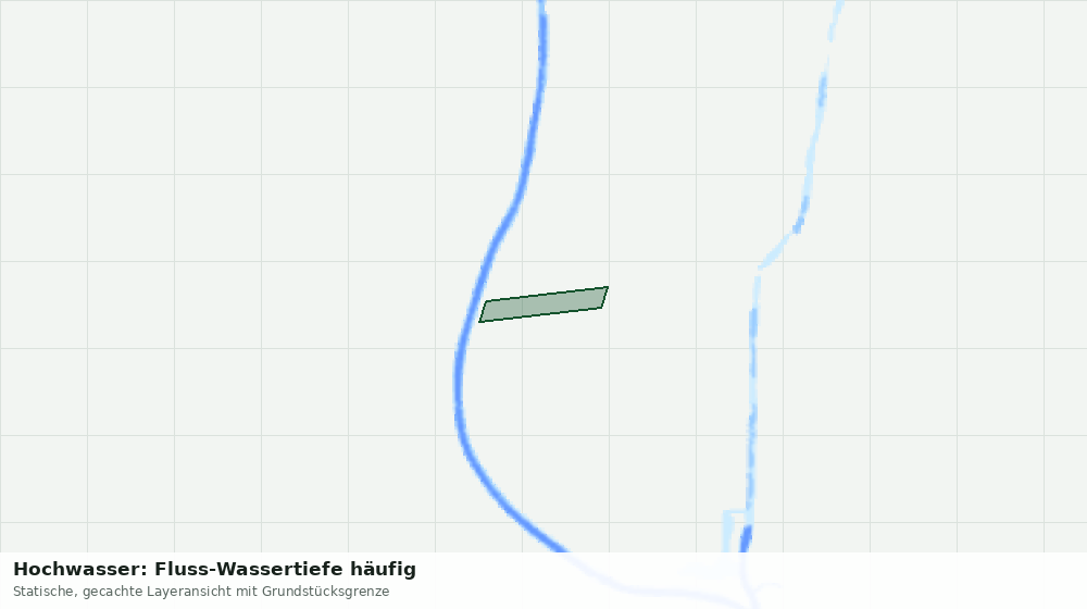 Statische Kartenansicht: Hochwasser: Fluss-Wassertiefe häufig
