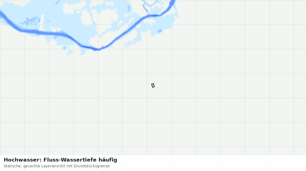 Statische Kartenansicht: Hochwasser: Fluss-Wassertiefe häufig