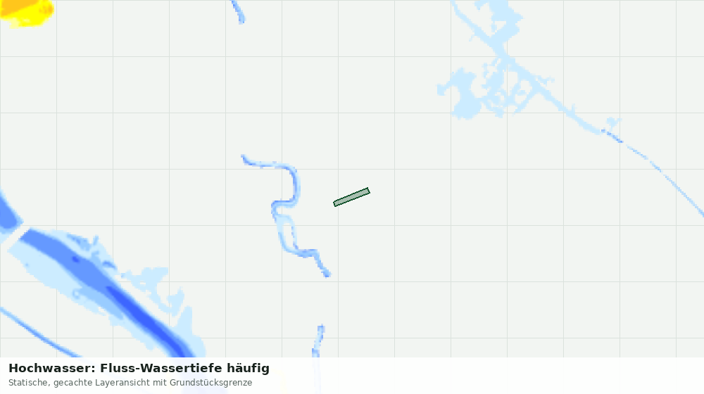 Statische Kartenansicht: Hochwasser: Fluss-Wassertiefe häufig