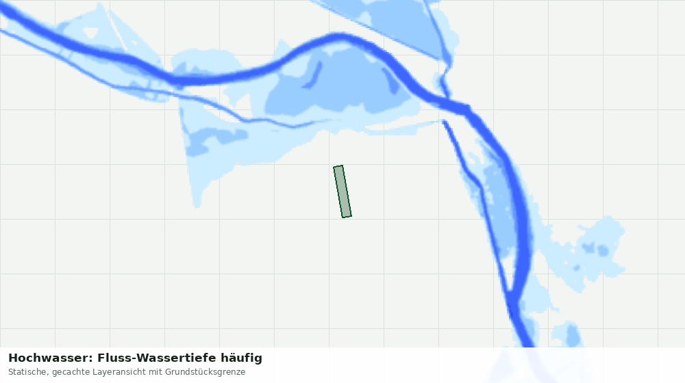 Statische Kartenansicht: Hochwasser: Fluss-Wassertiefe häufig