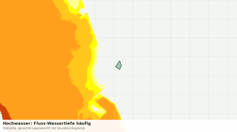 Statische Kartenansicht: Hochwasser: Fluss-Wassertiefe häufig