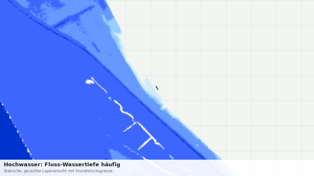 Statische Kartenansicht: Hochwasser: Fluss-Wassertiefe häufig