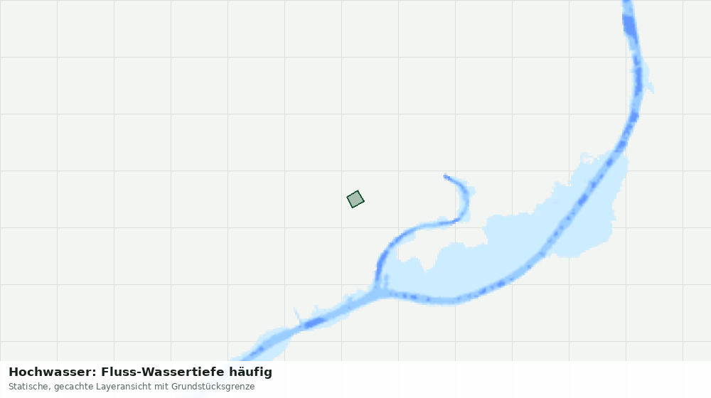 Statische Kartenansicht: Hochwasser: Fluss-Wassertiefe häufig