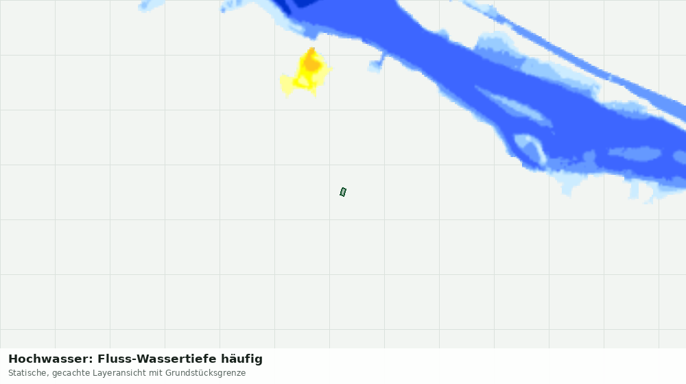 Statische Kartenansicht: Hochwasser: Fluss-Wassertiefe häufig