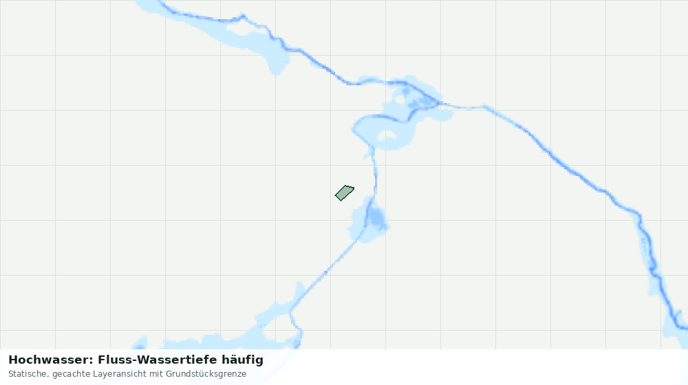 Statische Kartenansicht: Hochwasser: Fluss-Wassertiefe häufig