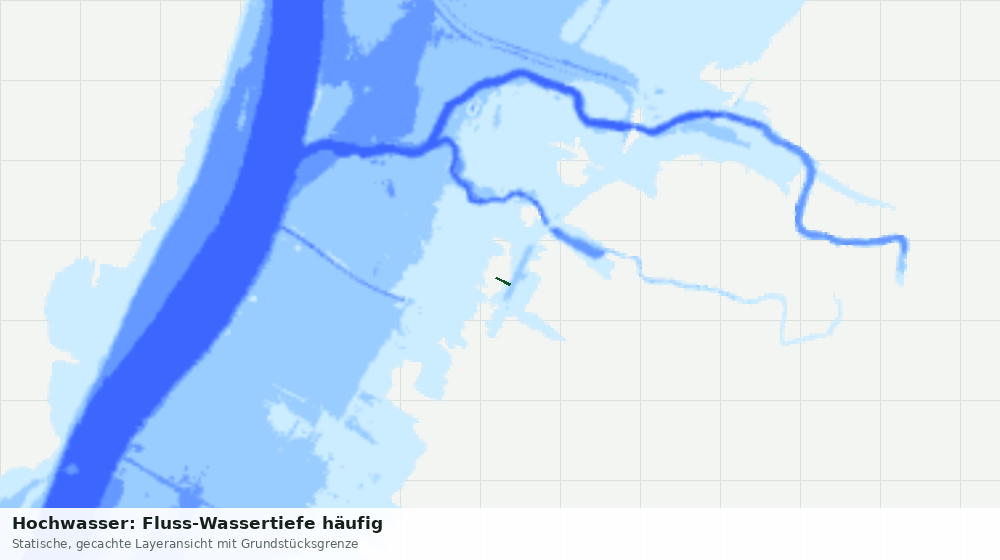 Statische Kartenansicht: Hochwasser: Fluss-Wassertiefe häufig