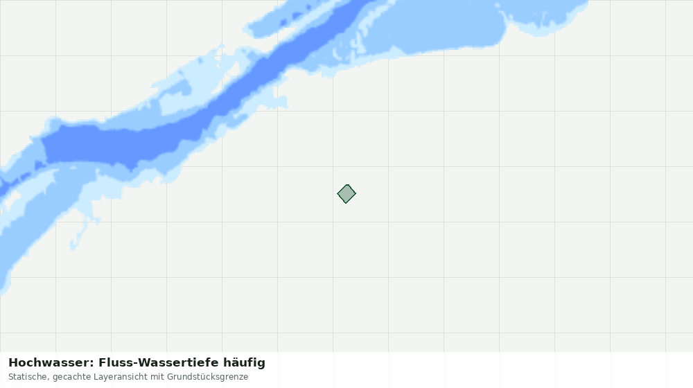 Statische Kartenansicht: Hochwasser: Fluss-Wassertiefe häufig