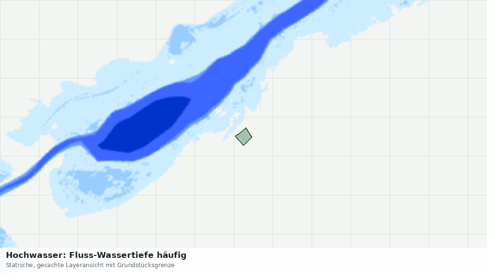 Statische Kartenansicht: Hochwasser: Fluss-Wassertiefe häufig