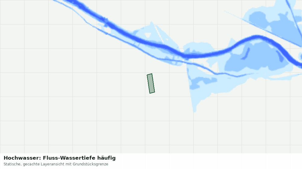 Statische Kartenansicht: Hochwasser: Fluss-Wassertiefe häufig