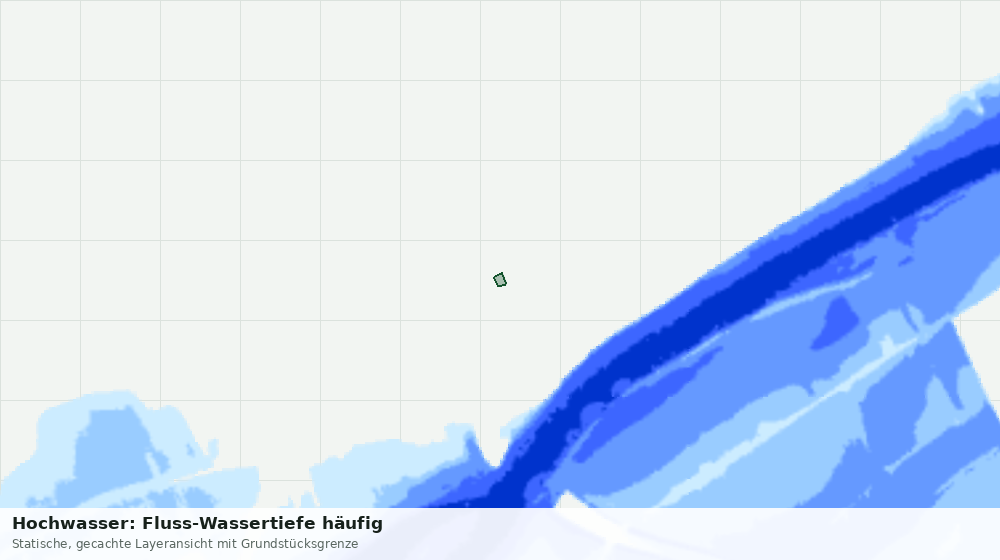 Statische Kartenansicht: Hochwasser: Fluss-Wassertiefe häufig