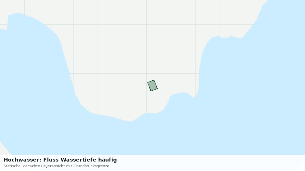 Statische Kartenansicht: Hochwasser: Fluss-Wassertiefe häufig