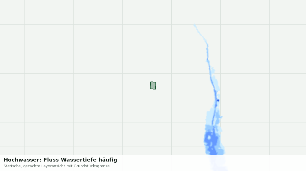 Statische Kartenansicht: Hochwasser: Fluss-Wassertiefe häufig