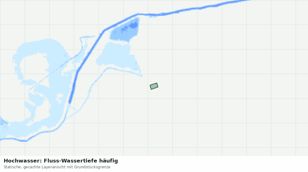 Statische Kartenansicht: Hochwasser: Fluss-Wassertiefe häufig
