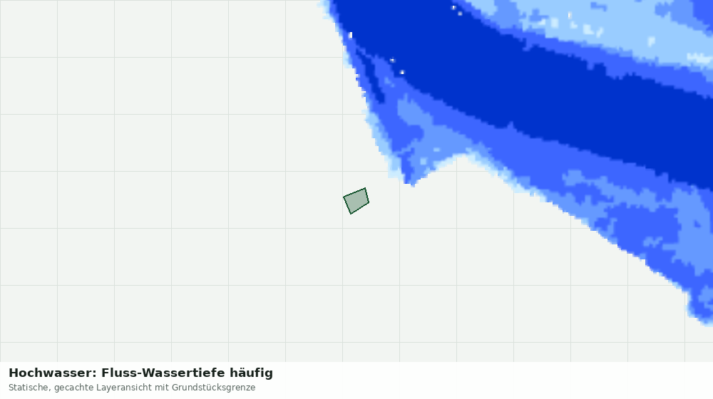 Statische Kartenansicht: Hochwasser: Fluss-Wassertiefe häufig