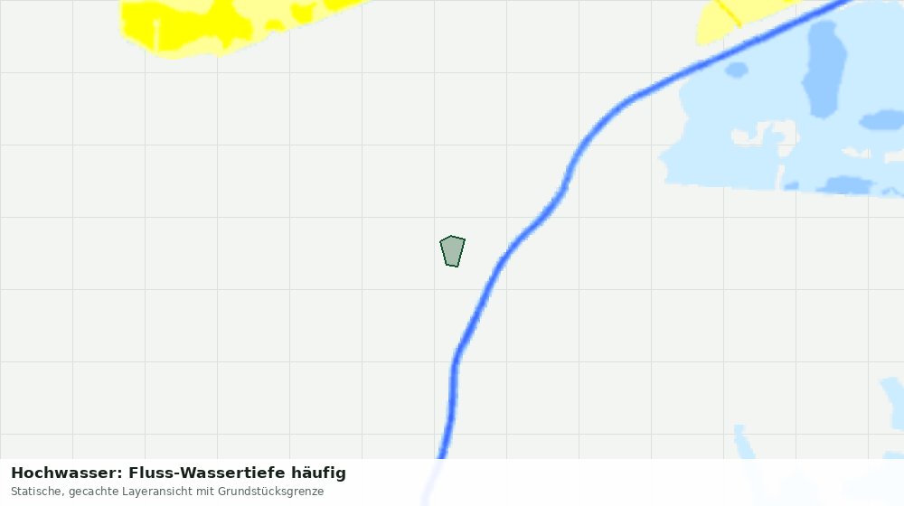 Statische Kartenansicht: Hochwasser: Fluss-Wassertiefe häufig