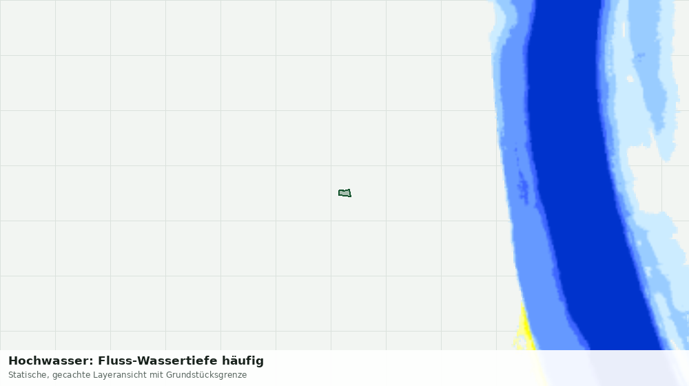 Statische Kartenansicht: Hochwasser: Fluss-Wassertiefe häufig