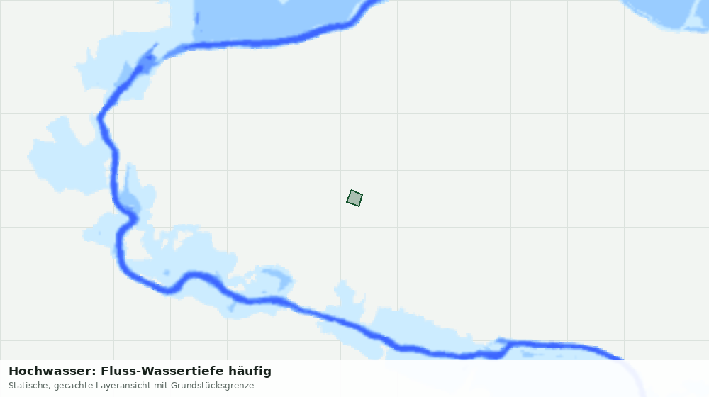 Statische Kartenansicht: Hochwasser: Fluss-Wassertiefe häufig