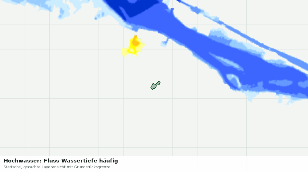 Statische Kartenansicht: Hochwasser: Fluss-Wassertiefe häufig