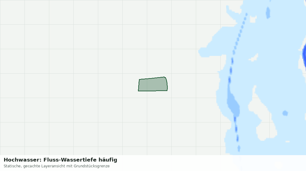 Statische Kartenansicht: Hochwasser: Fluss-Wassertiefe häufig