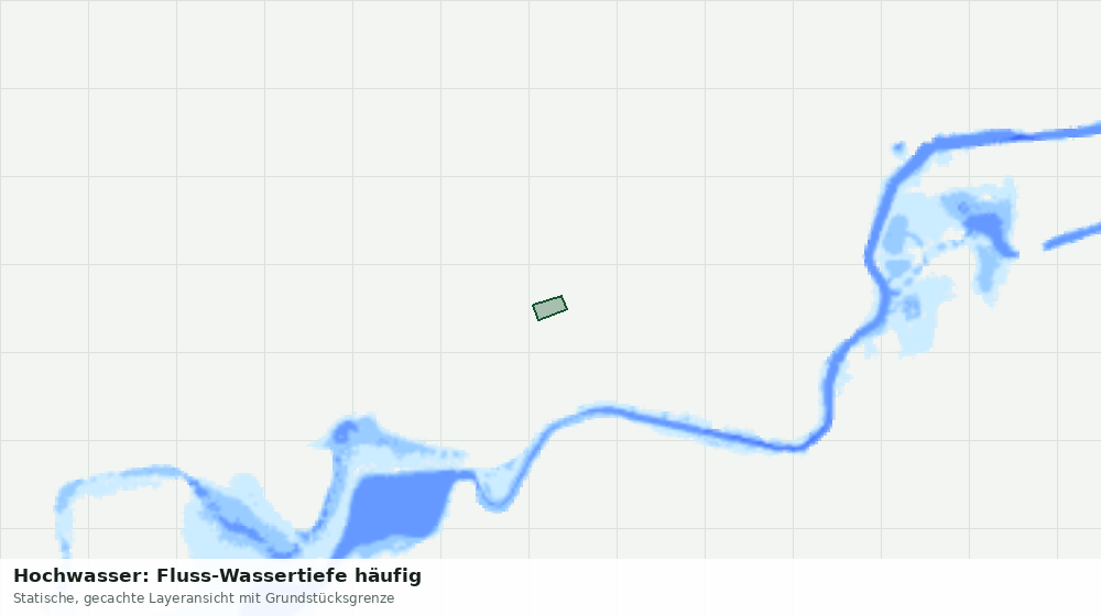 Statische Kartenansicht: Hochwasser: Fluss-Wassertiefe häufig