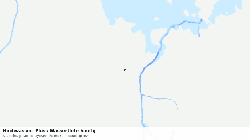 Statische Kartenansicht: Hochwasser: Fluss-Wassertiefe häufig