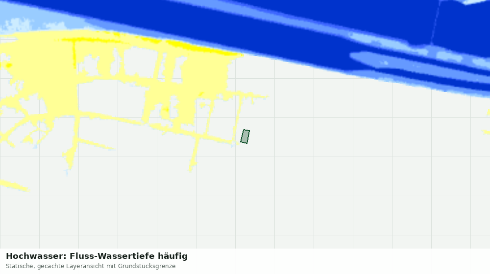 Statische Kartenansicht: Hochwasser: Fluss-Wassertiefe häufig