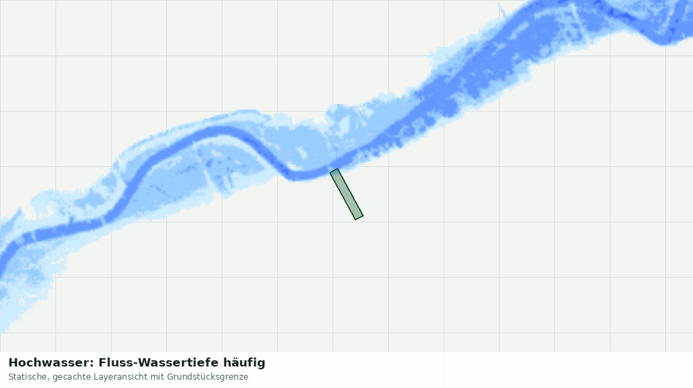 Statische Kartenansicht: Hochwasser: Fluss-Wassertiefe häufig