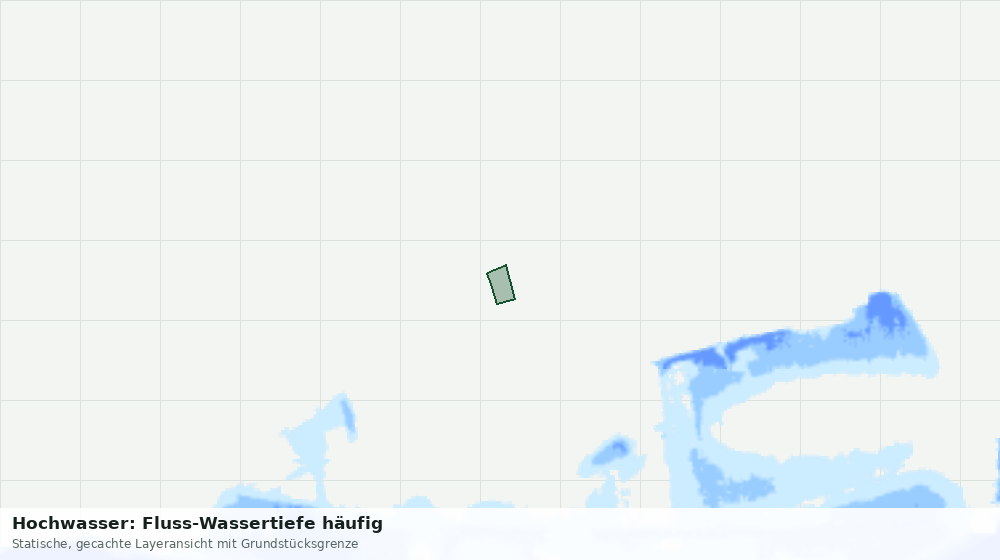 Statische Kartenansicht: Hochwasser: Fluss-Wassertiefe häufig