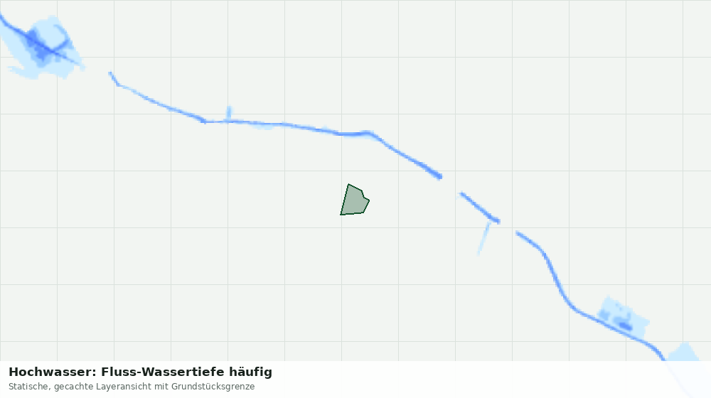 Statische Kartenansicht: Hochwasser: Fluss-Wassertiefe häufig