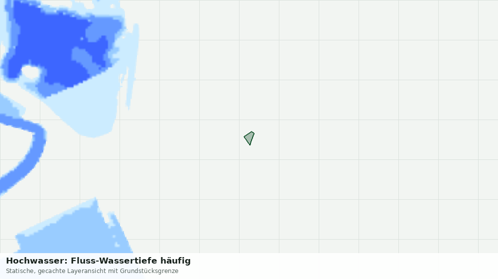 Statische Kartenansicht: Hochwasser: Fluss-Wassertiefe häufig