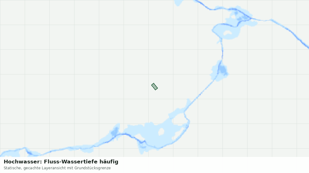 Statische Kartenansicht: Hochwasser: Fluss-Wassertiefe häufig