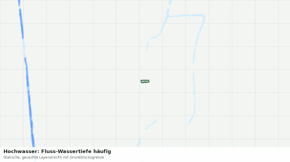 Statische Kartenansicht: Hochwasser: Fluss-Wassertiefe häufig