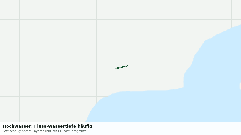 Statische Kartenansicht: Hochwasser: Fluss-Wassertiefe häufig