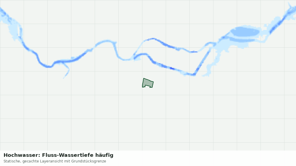 Statische Kartenansicht: Hochwasser: Fluss-Wassertiefe häufig