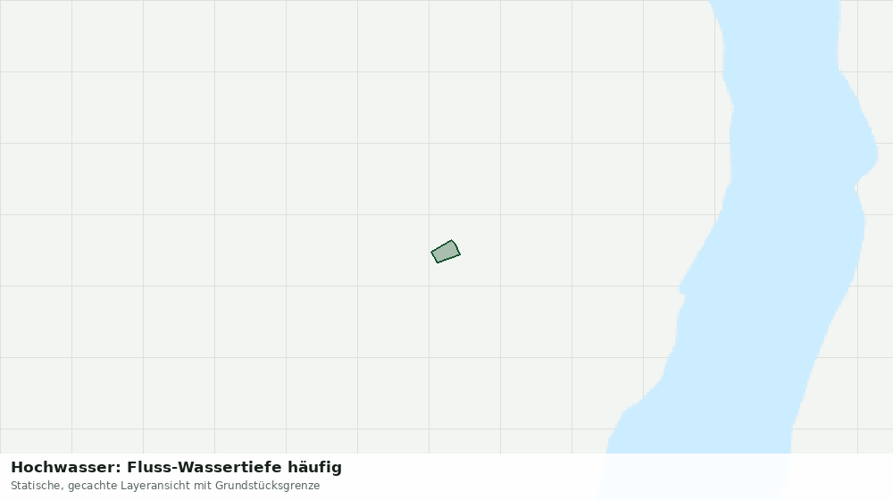 Statische Kartenansicht: Hochwasser: Fluss-Wassertiefe häufig