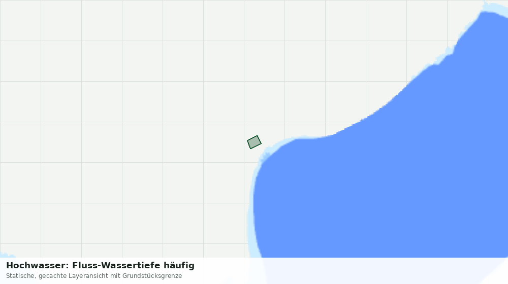 Statische Kartenansicht: Hochwasser: Fluss-Wassertiefe häufig