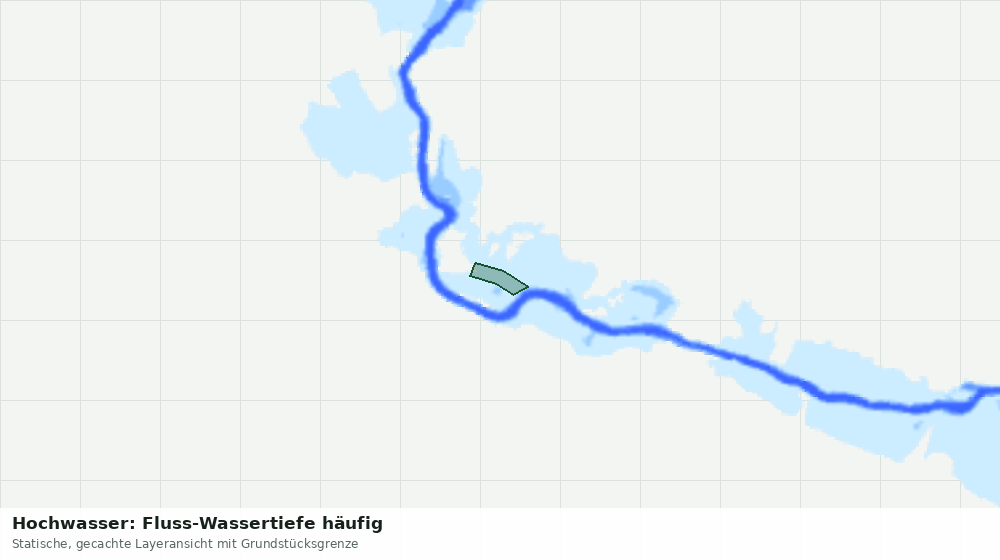 Statische Kartenansicht: Hochwasser: Fluss-Wassertiefe häufig