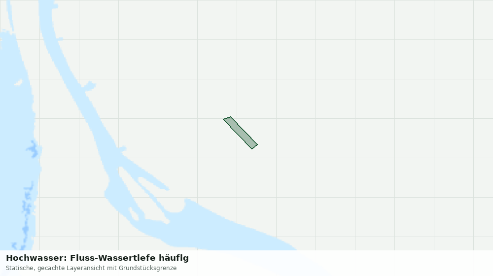 Statische Kartenansicht: Hochwasser: Fluss-Wassertiefe häufig