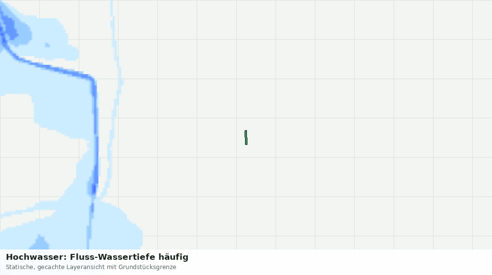 Statische Kartenansicht: Hochwasser: Fluss-Wassertiefe häufig